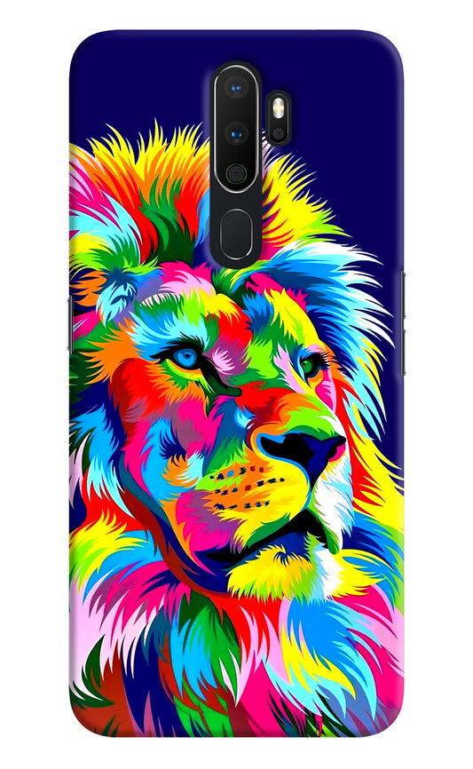 Vector Art Lion Oppo A5 2020/A9 2020 Hard Case Back Cover by Casekaro