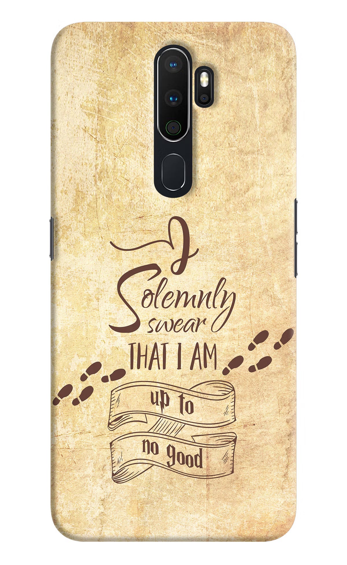 I Solemnly swear that i up to no good Oppo A5 2020/A9 2020 Hard Case Back Cover by Casekaro