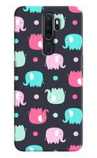 Elephants Oppo A5 2020/A9 2020 Hard Case Back Cover by Casekaro