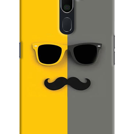 Sunglasses with Mustache Oppo A5 2020/A9 2020 Hard Case Back Cover by Casekaro