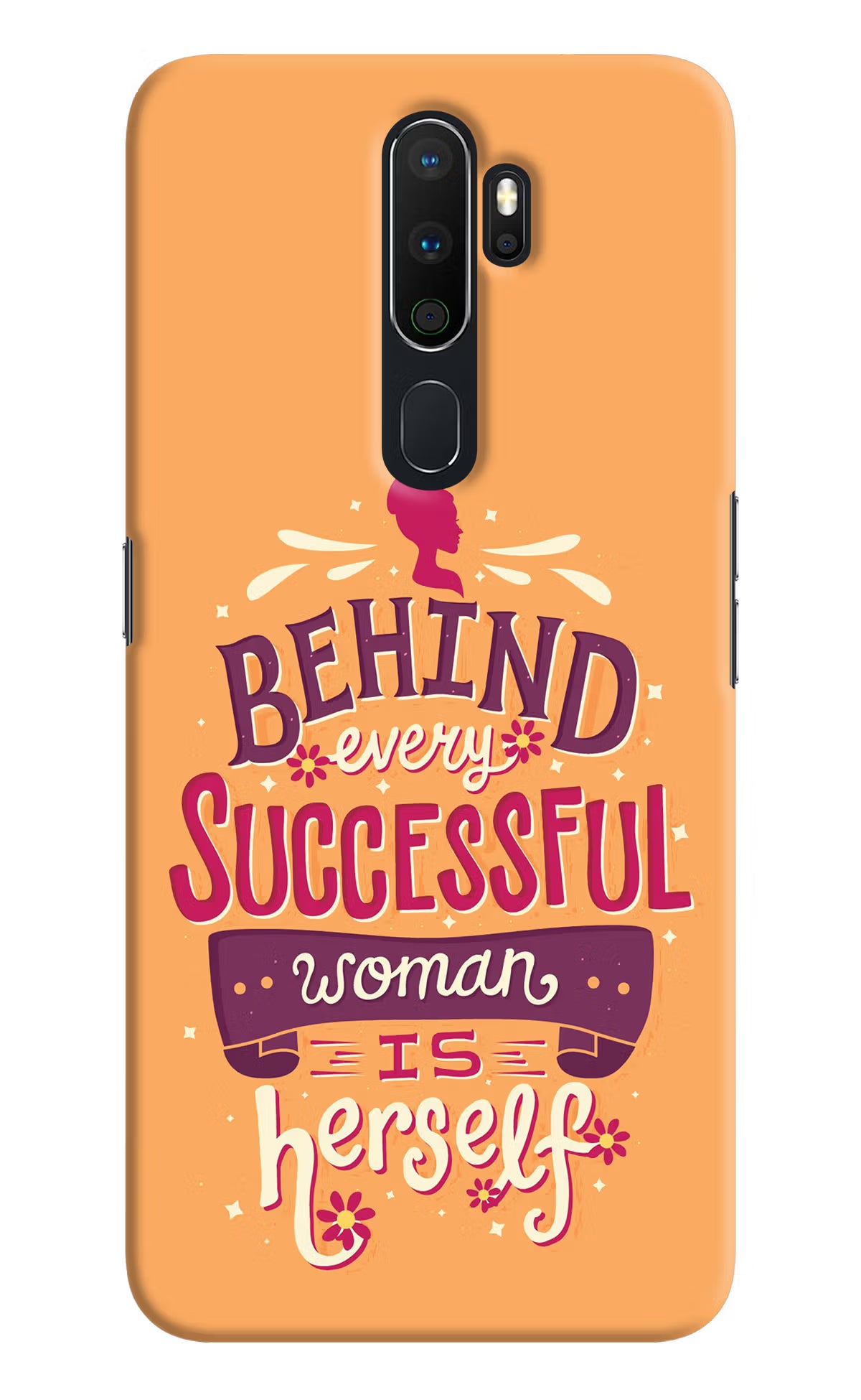 Behind Every Successful Woman There Is Herself Oppo A5 2020/A9 2020 Hard Case Back Cover by Casekaro