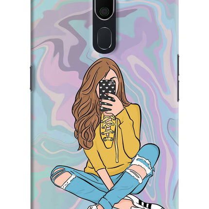 Selfie Girl Oppo A5 2020/A9 2020 Hard Case Back Cover by Casekaro