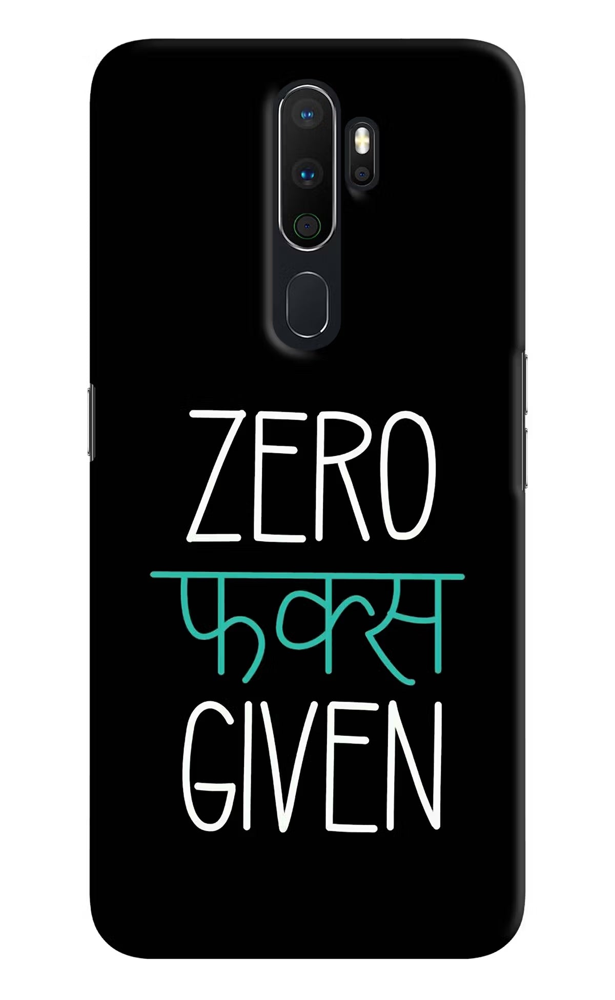 Zero Fucks Given Oppo A5 2020/A9 2020 Hard Case Back Cover by Casekaro