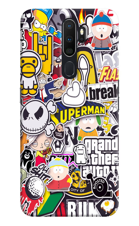 Sticker Bomb Oppo A5 2020/A9 2020 Hard Case Back Cover by Casekaro