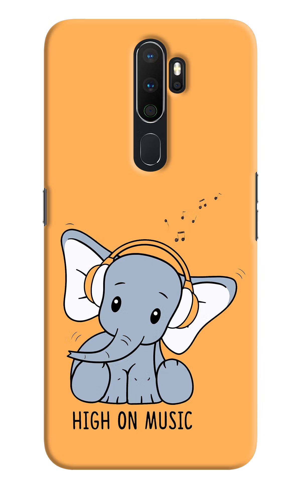 High On Music Oppo A5 2020/A9 2020 Hard Case Back Cover by Casekaro