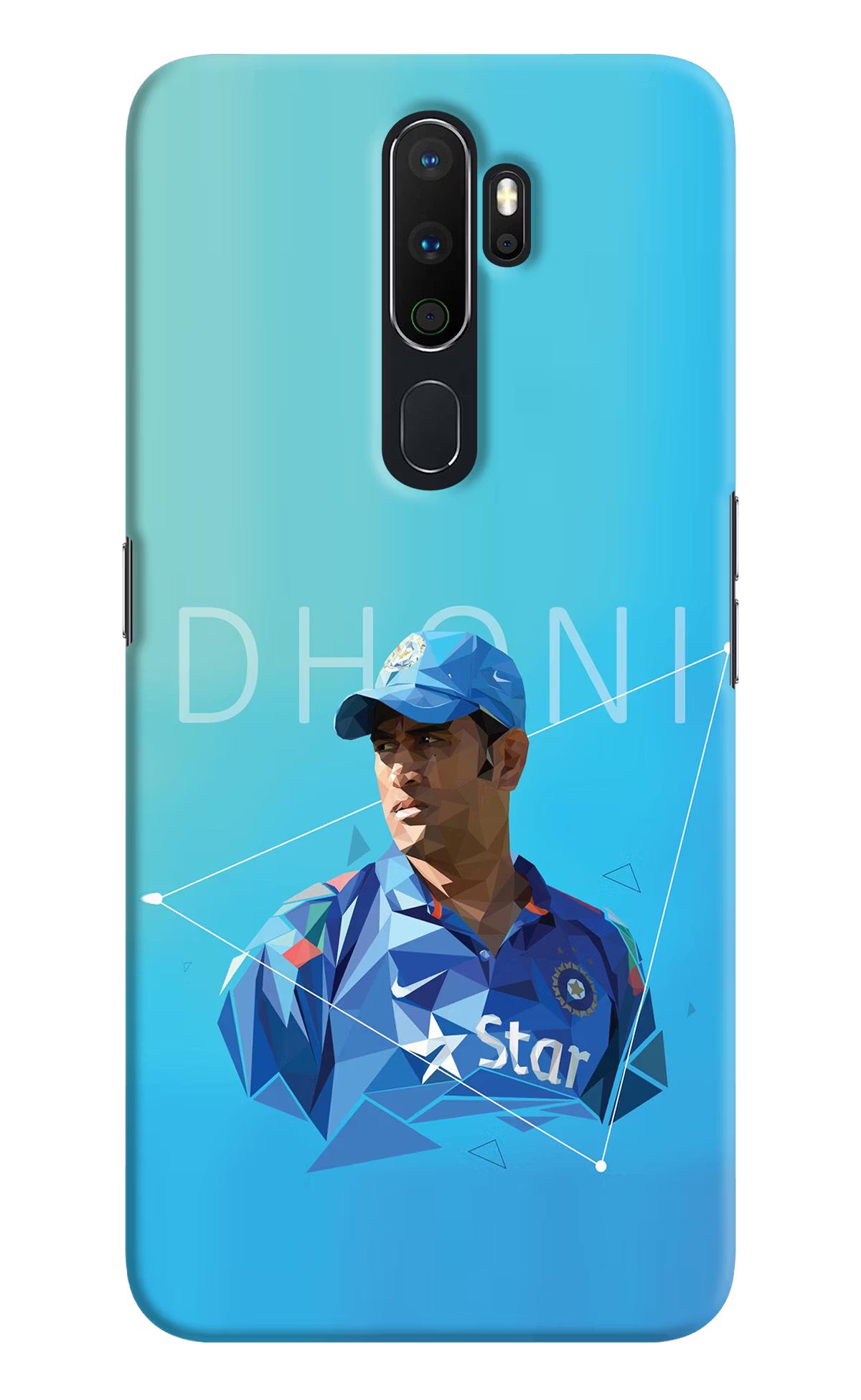 Dhoni Artwork Oppo A5 2020/A9 2020 Hard Case Back Cover by Casekaro