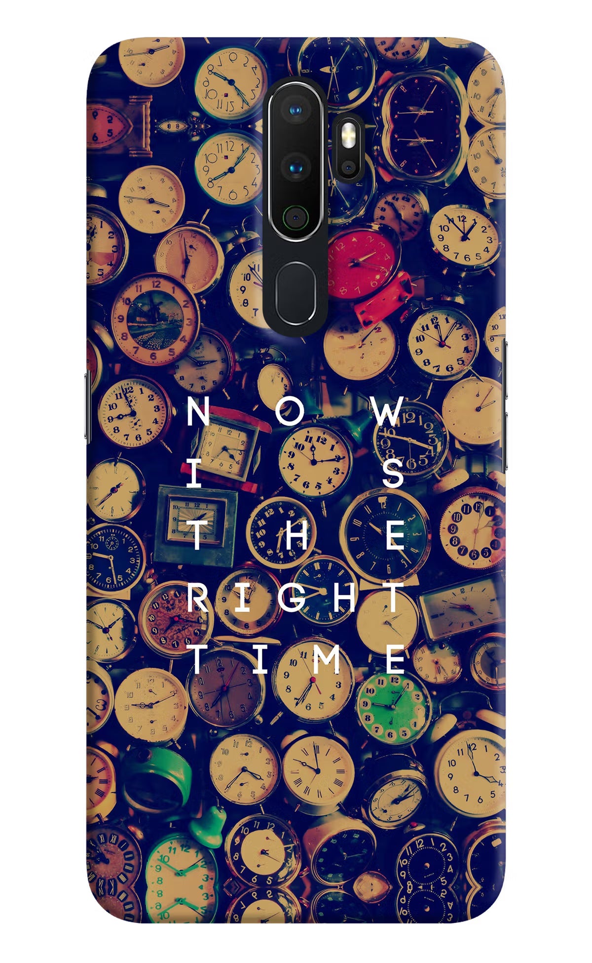 Now is the Right Time Quote Oppo A5 2020/A9 2020 Hard Case Back Cover by Casekaro