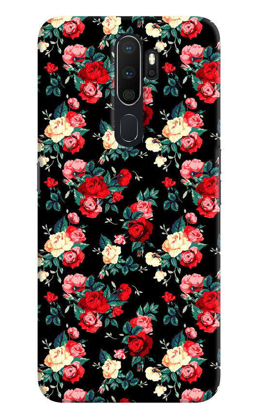 Rose Pattern Oppo A5 2020/A9 2020 Hard Case Back Cover by Casekaro