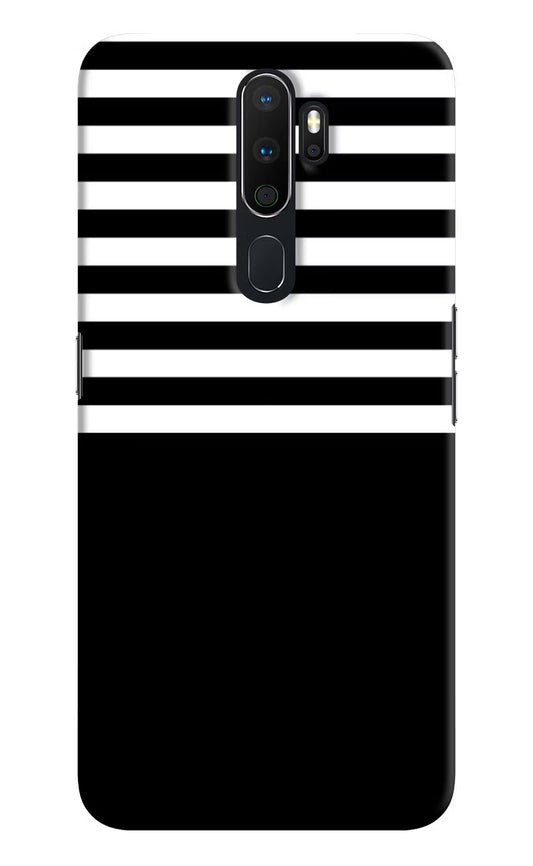 Black and White Print Oppo A5 2020/A9 2020 Hard Case Back Cover by Casekaro