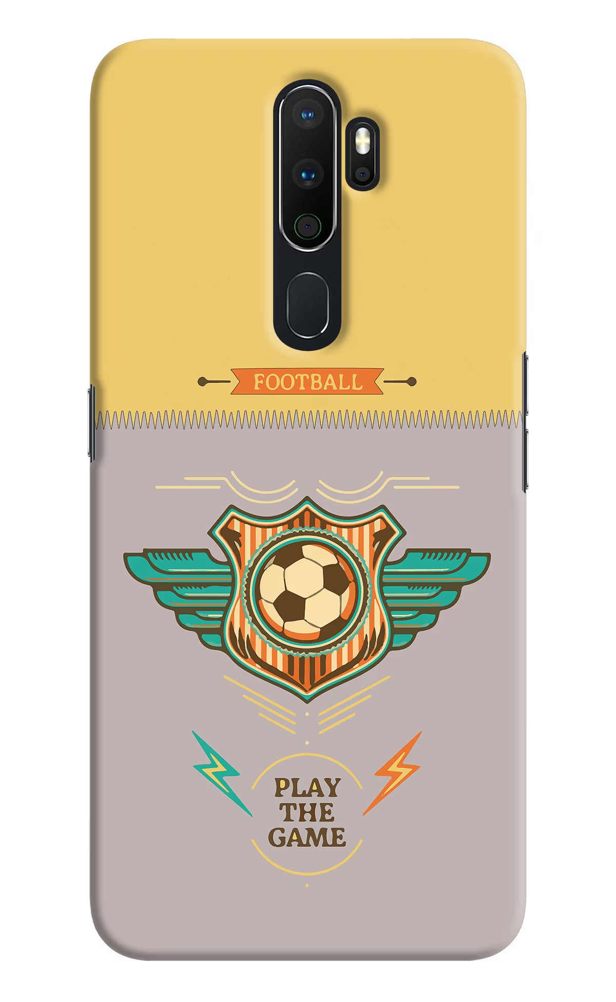 Football Oppo A5 2020/A9 2020 Hard Case Back Cover by Casekaro