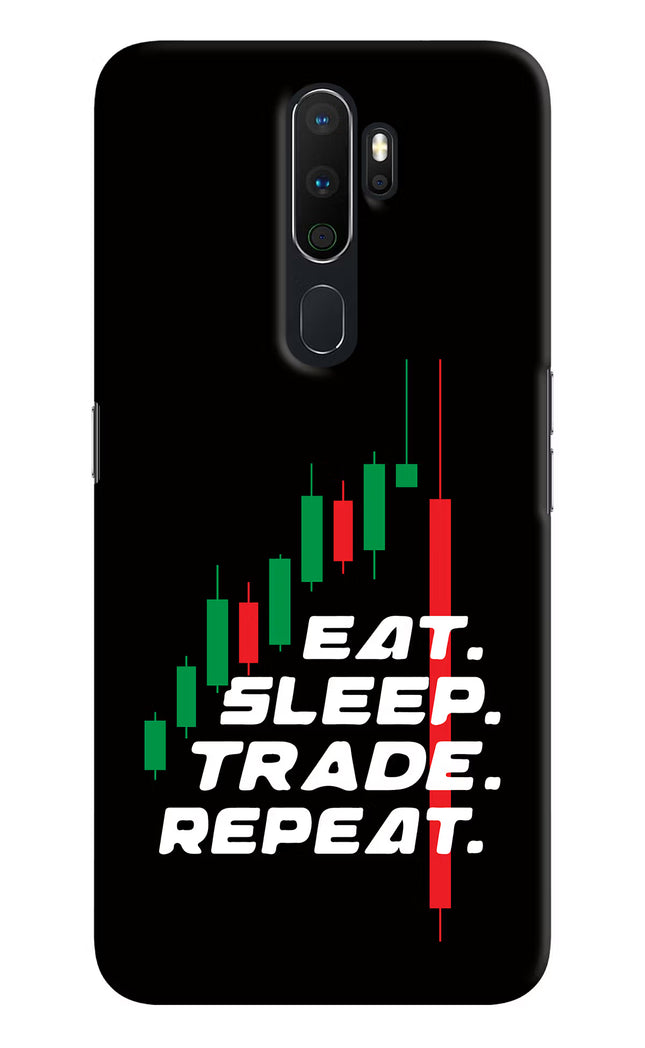 Eat Sleep Trade Repeat Oppo A5 2020/A9 2020 Hard Case Back Cover by Casekaro