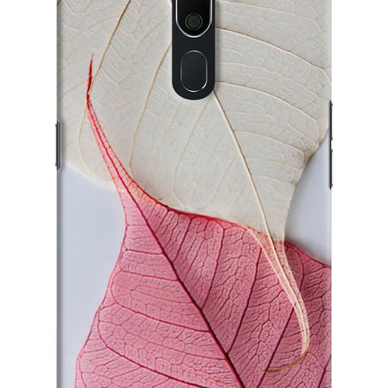 White Pink Leaf Oppo A5 2020/A9 2020 Hard Case Back Cover by Casekaro