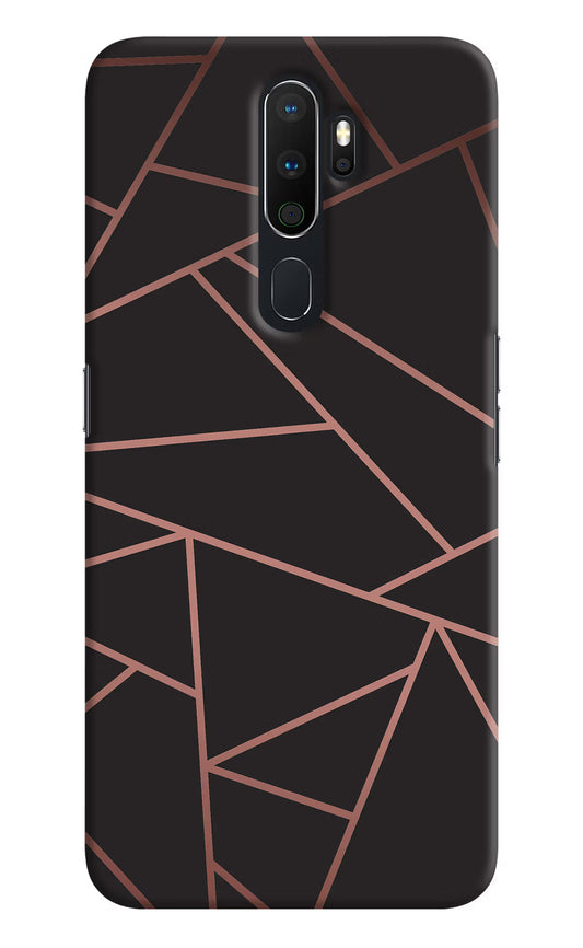 Geometric Pattern Oppo A5 2020/A9 2020 Hard Case Back Cover by Casekaro