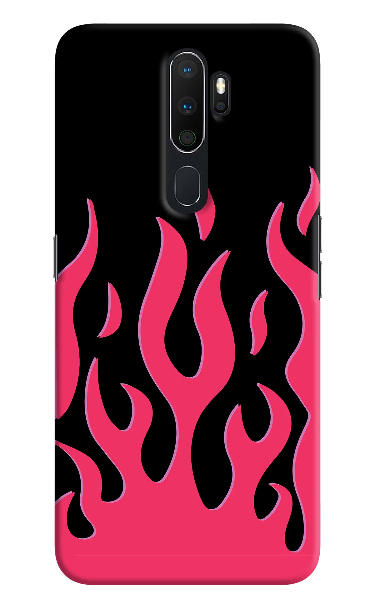 Fire Flames Oppo A5 2020/A9 2020 Hard Case Back Cover by Casekaro