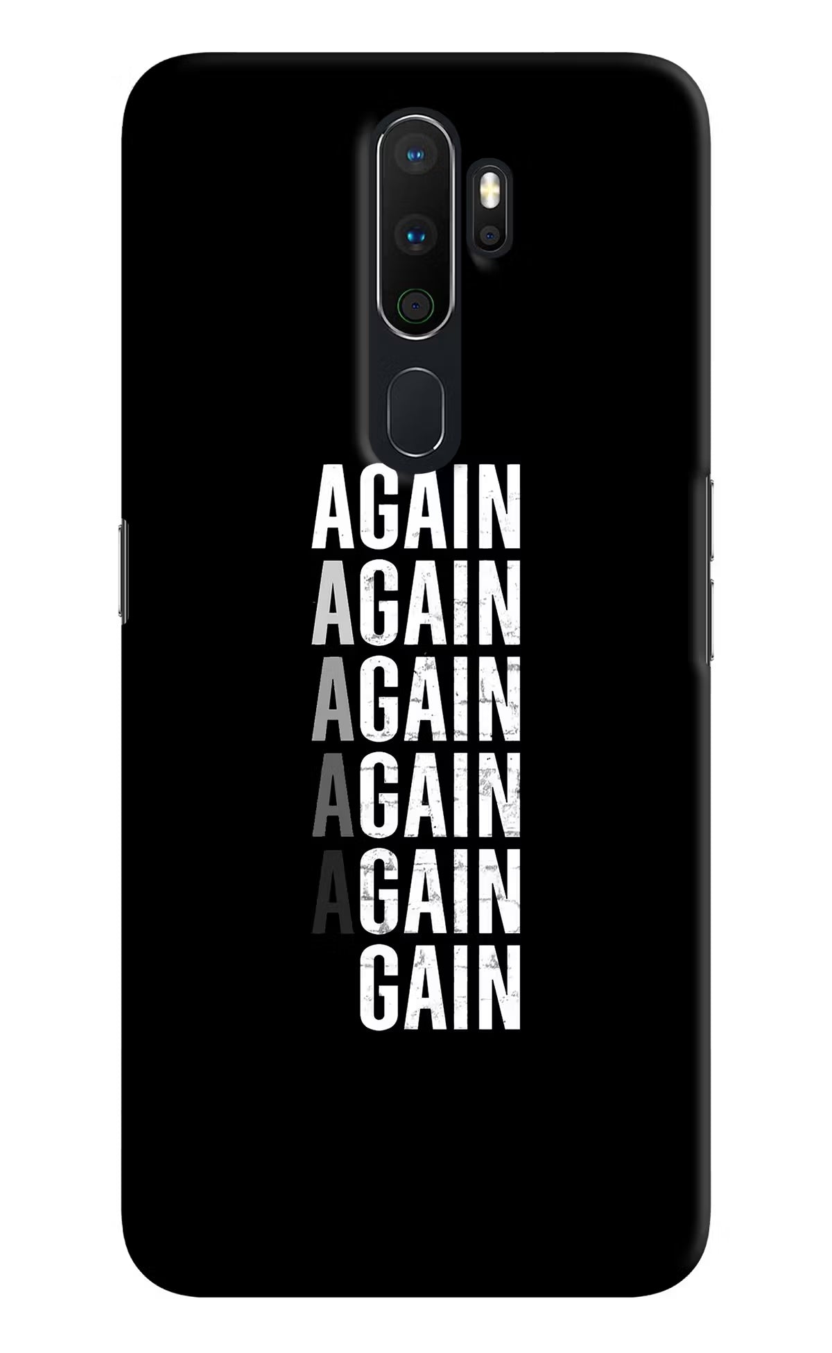 Again Again Gain Oppo A5 2020/A9 2020 Hard Case Back Cover by Casekaro