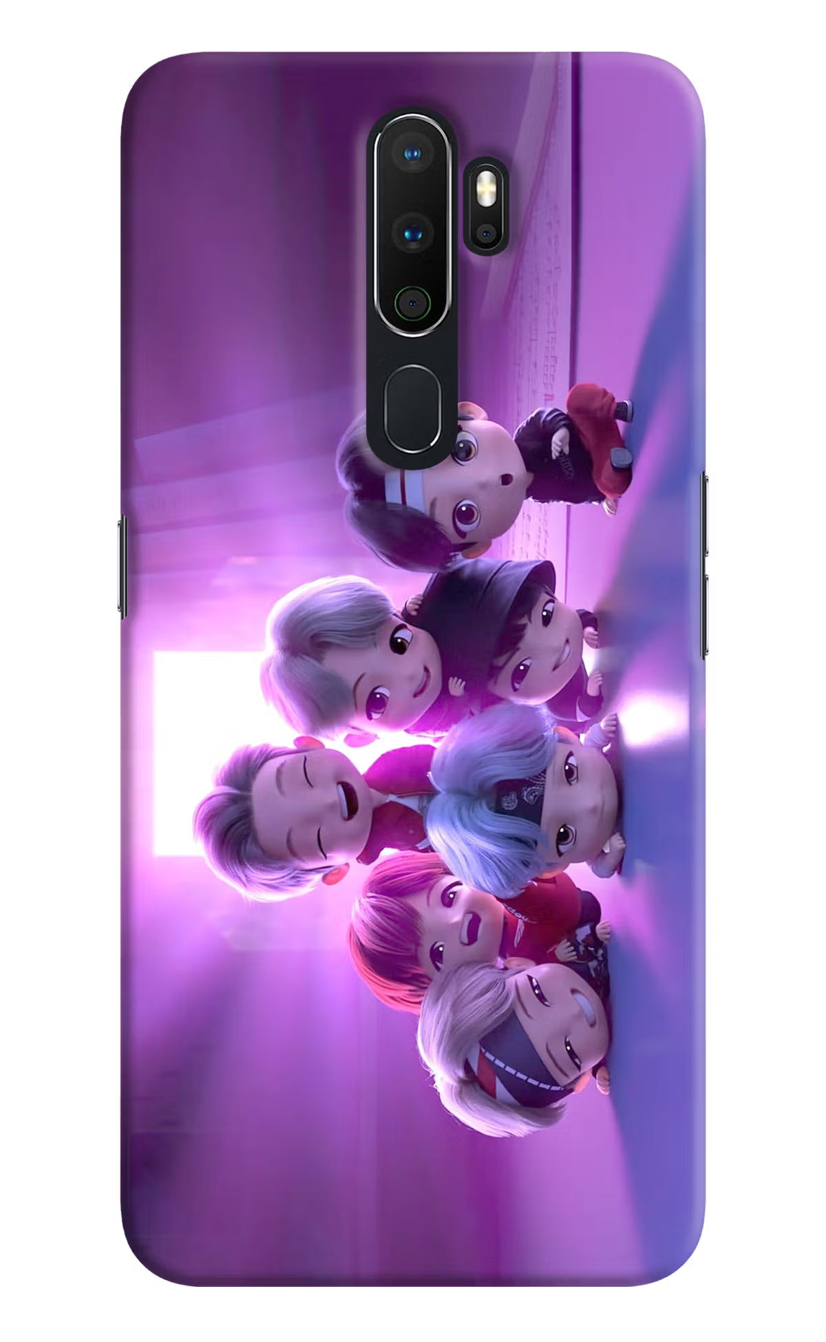 BTS Chibi Oppo A5 2020/A9 2020 Hard Case Back Cover by Casekaro