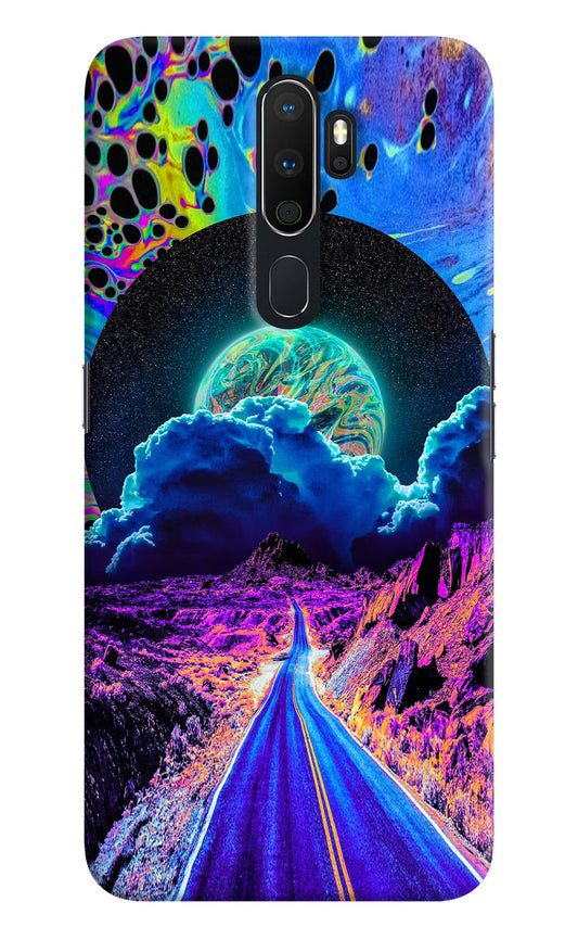 Psychedelic Painting Oppo A5 2020/A9 2020 Hard Case Back Cover by Casekaro