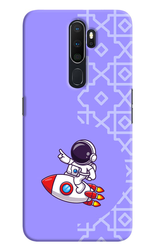 Cute Astronaut Oppo A5 2020/A9 2020 Hard Case Back Cover by Casekaro