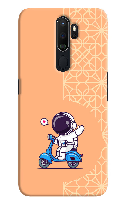 Cute Astronaut Riding Oppo A5 2020/A9 2020 Hard Case Back Cover by Casekaro