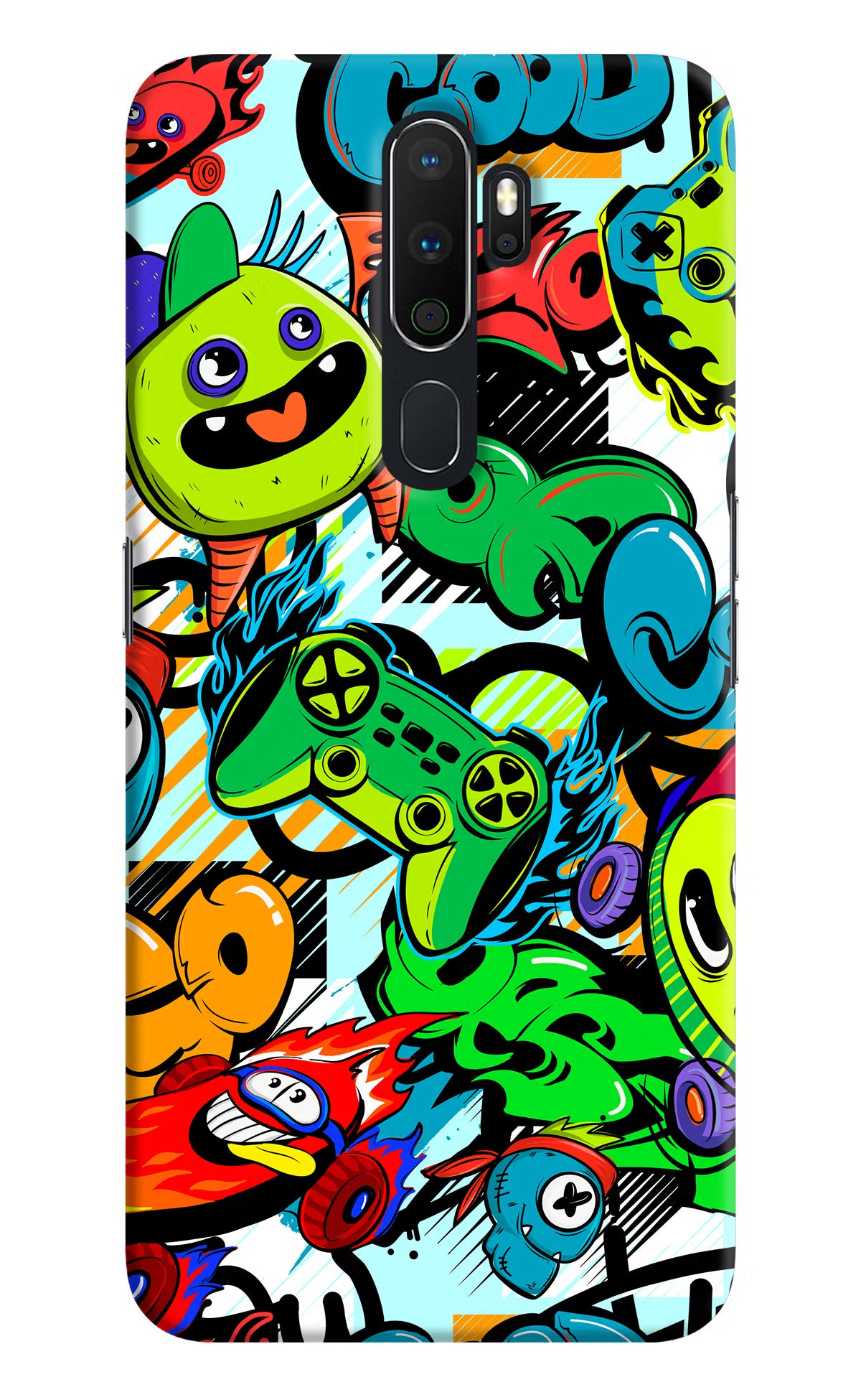 Game Doodle Oppo A5 2020/A9 2020 Hard Case Back Cover by Casekaro