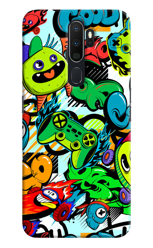 Game Doodle Oppo A5 2020/A9 2020 Hard Case Back Cover by Casekaro