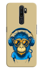 Monkey Headphone Oppo A5 2020/A9 2020 Hard Case Back Cover by Casekaro