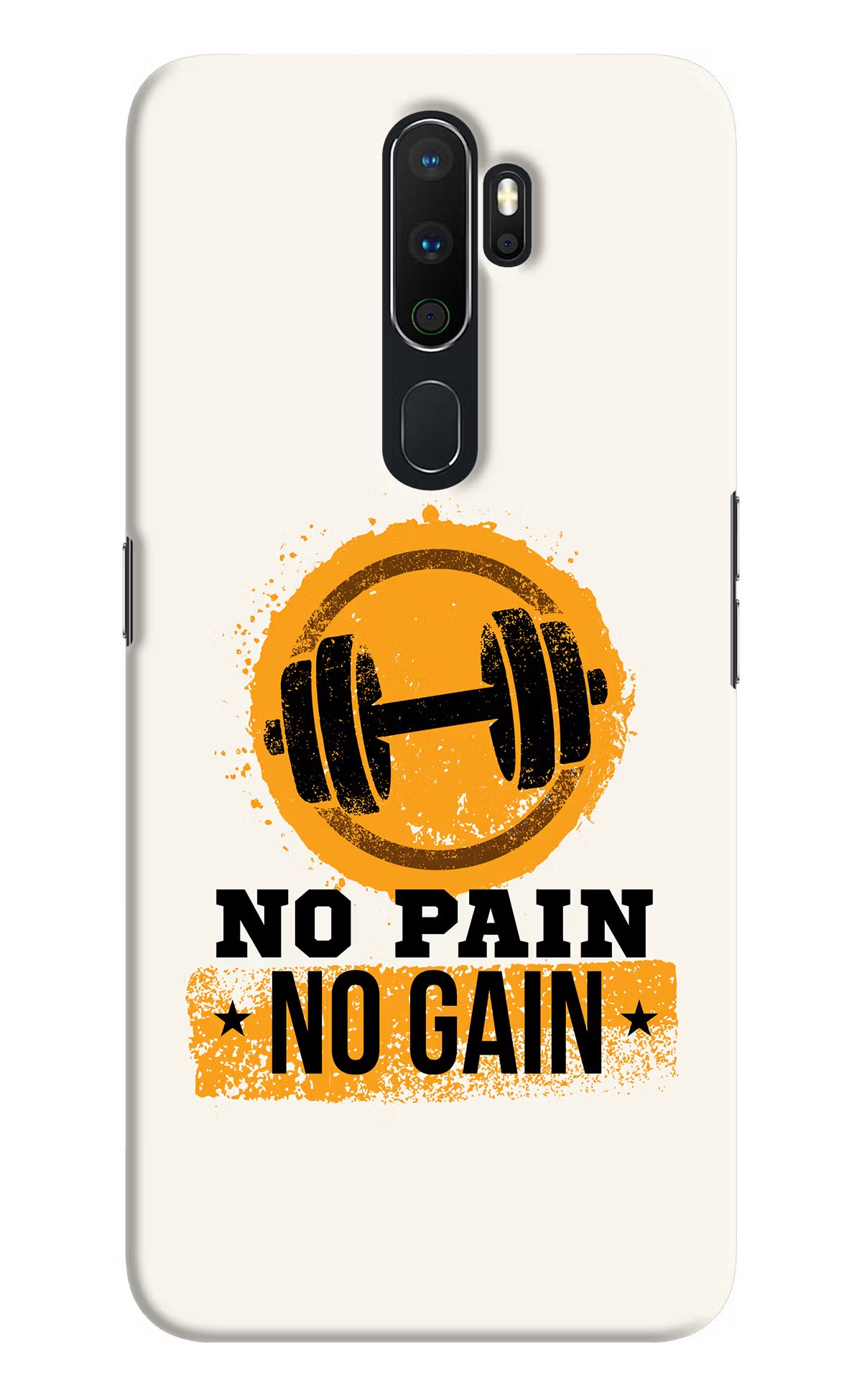 No Pain No Gain Oppo A5 2020/A9 2020 Hard Case Back Cover by Casekaro