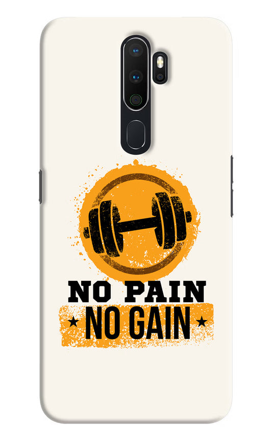 No Pain No Gain Oppo A5 2020/A9 2020 Hard Case Back Cover by Casekaro