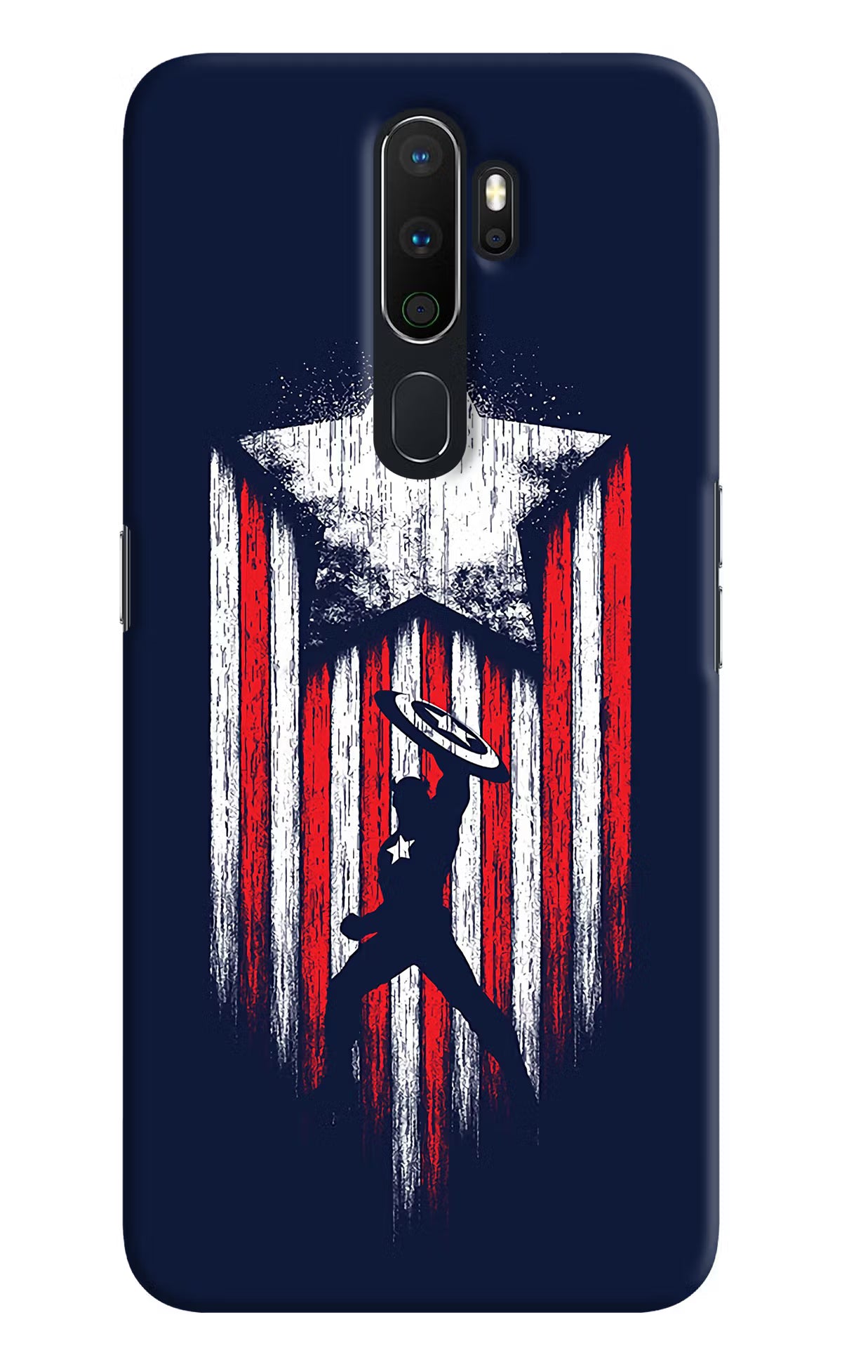 Captain America Marvel Art Oppo A5 2020/A9 2020 Hard Case Back Cover by Casekaro