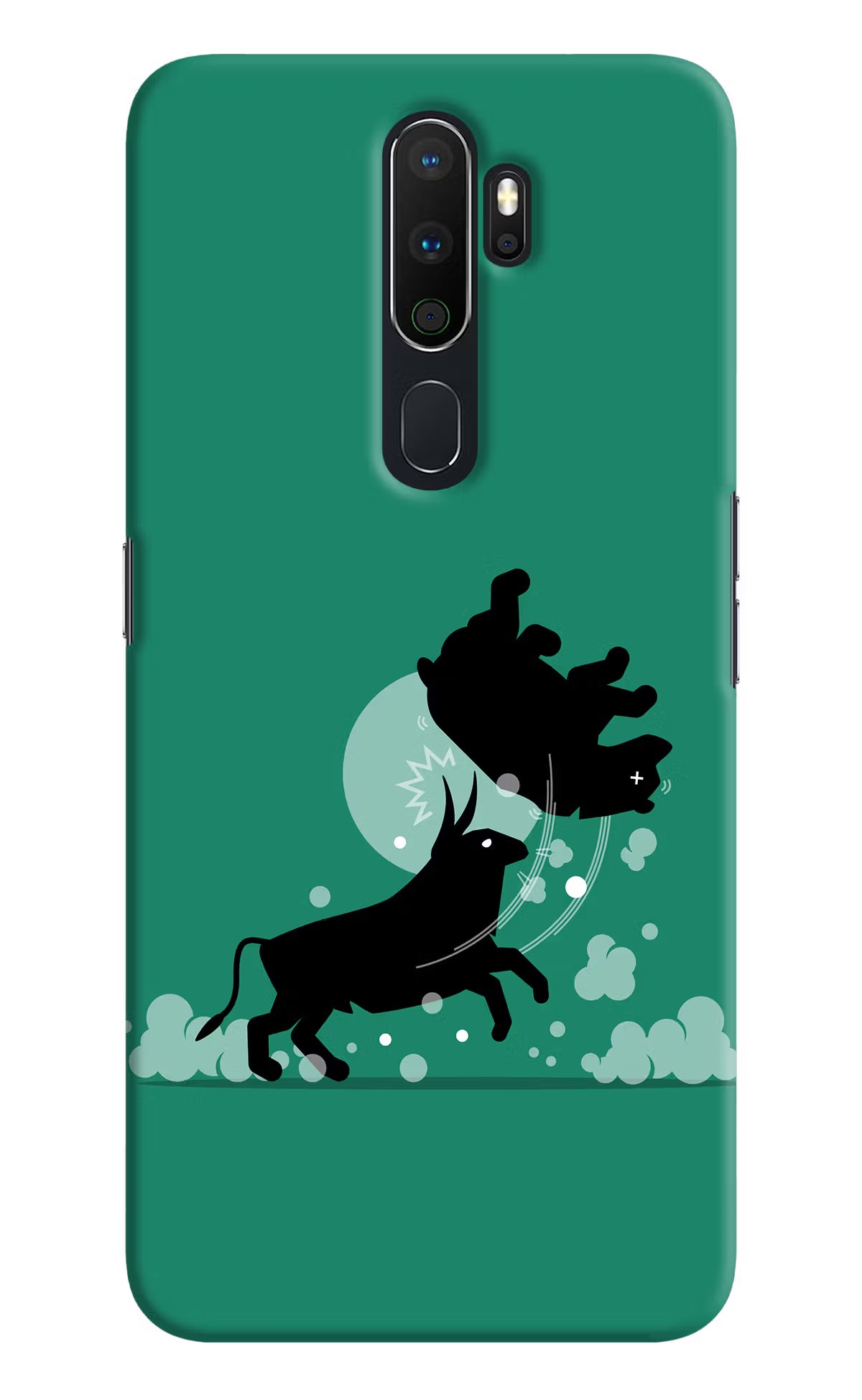 Bull Conqueror Oppo A5 2020/A9 2020 Hard Case Back Cover by Casekaro