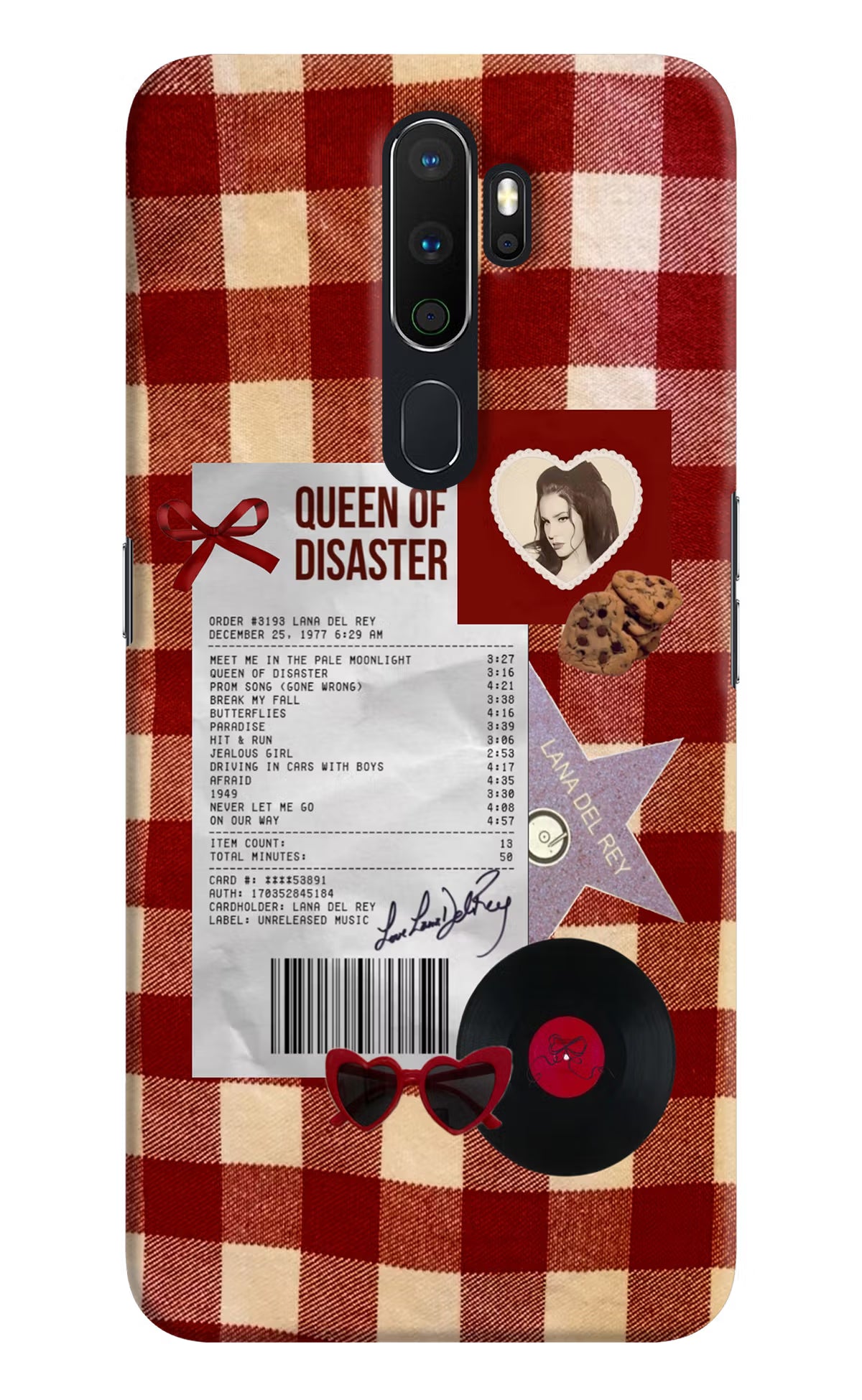 Queen of Disaster Oppo A5 2020/A9 2020 Hard Case Back Cover by Casekaro
