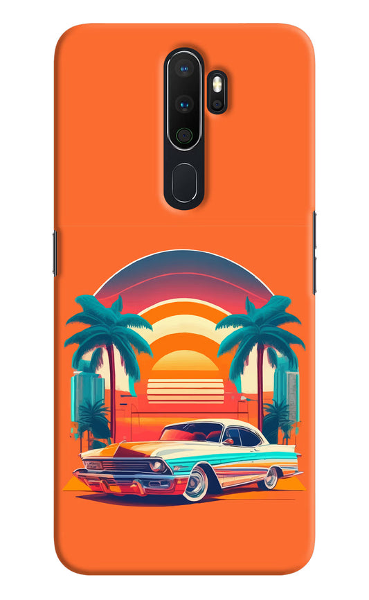 Palm Drive 80s Oppo A5 2020/A9 2020 Hard Case Back Cover by Casekaro