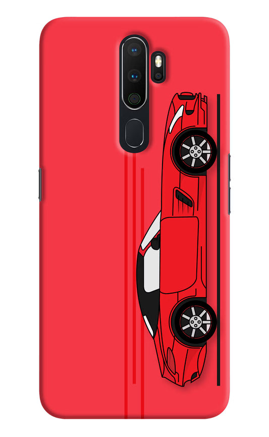 Red Velocity Oppo A5 2020/A9 2020 Hard Case Back Cover by Casekaro