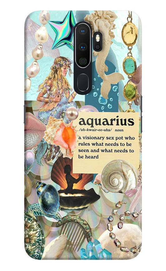 Aquarius Zodiac Oppo A5 2020/A9 2020 Hard Case Back Cover by Casekaro