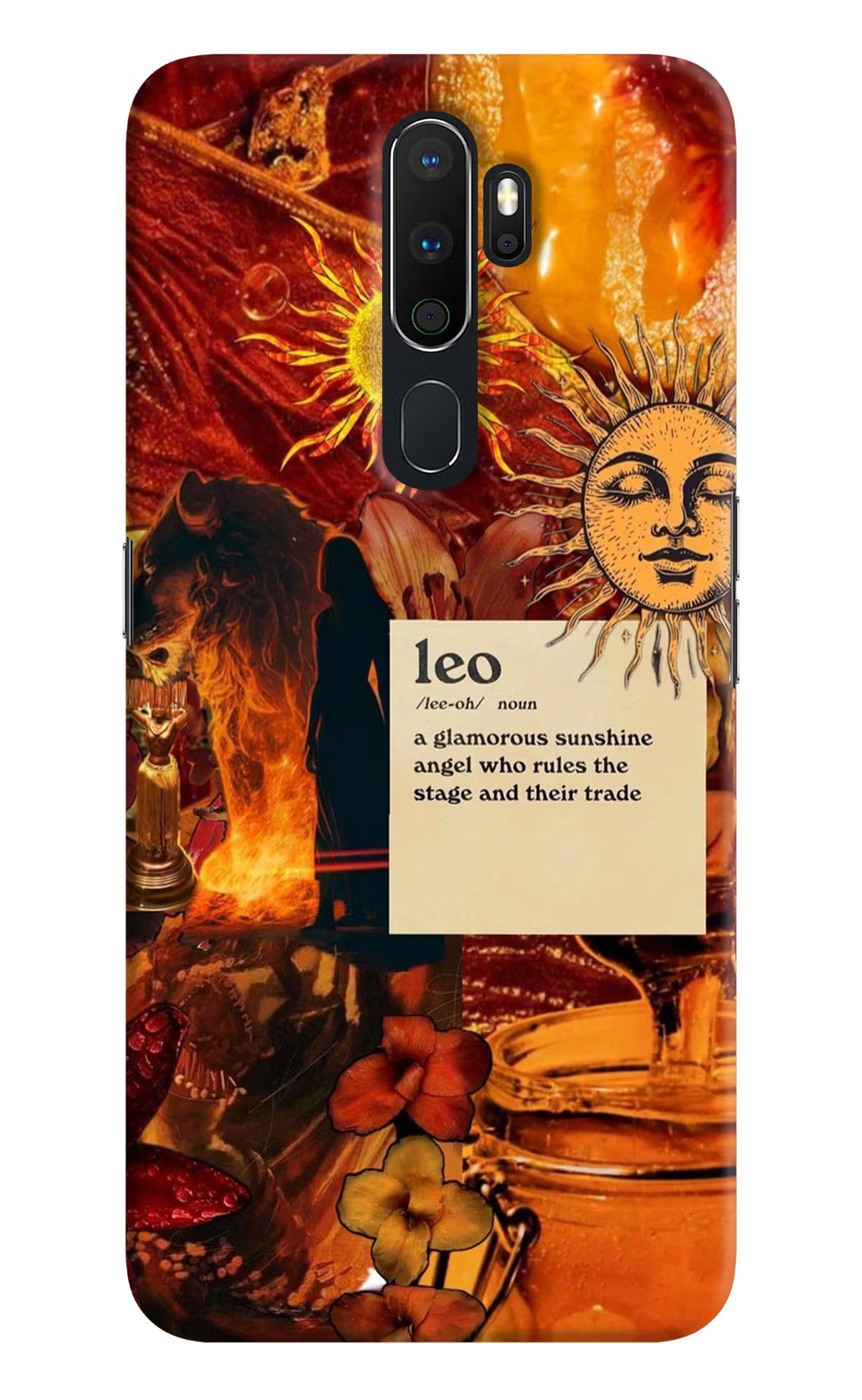 Leo Zodiac Oppo A5 2020/A9 2020 Hard Case Back Cover by Casekaro
