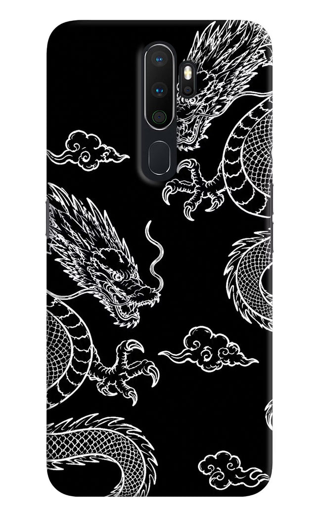 Twin Dragons Oppo A5 2020/A9 2020 Hard Case Back Cover by Casekaro