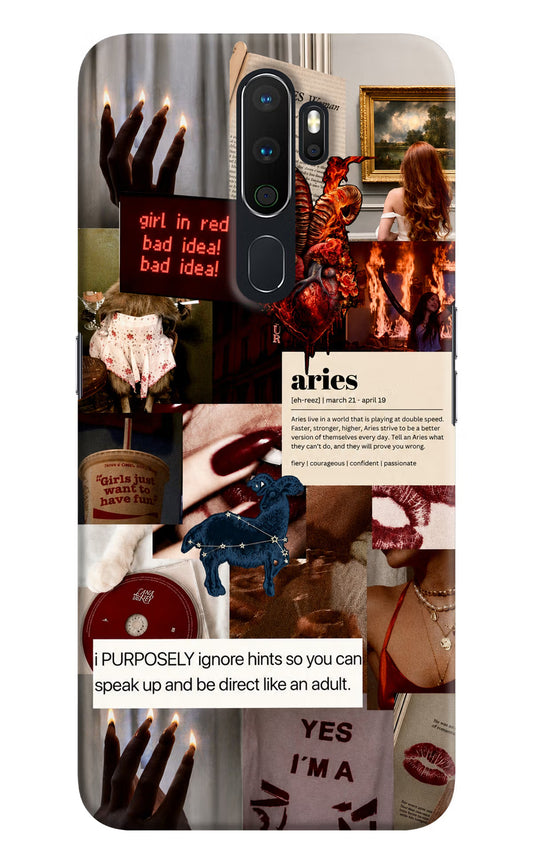 Zodiac Aries Oppo A5 2020/A9 2020 Hard Case Back Cover by Casekaro