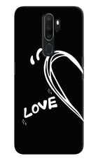 Love Line Oppo A5 2020/A9 2020 Hard Case Back Cover by Casekaro