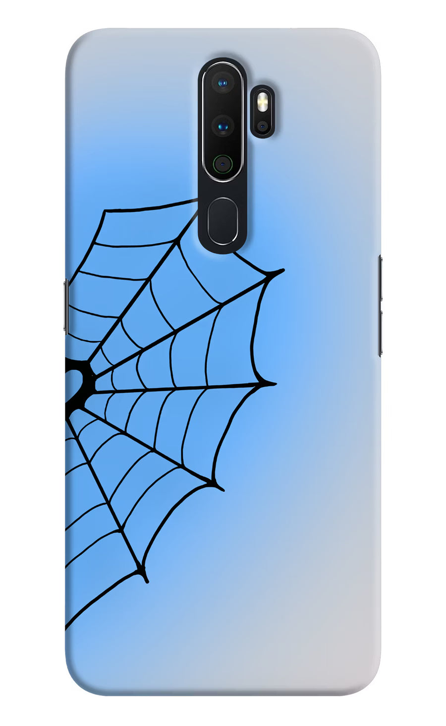Blue Web Oppo A5 2020/A9 2020 Back Cover, Hard case
