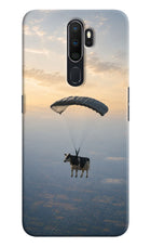Skydiving Cow Oppo A5 2020/A9 2020 Hard Case Back Cover by Casekaro