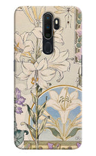 White Lily Oppo A5 2020/A9 2020 Hard Case Back Cover by Casekaro