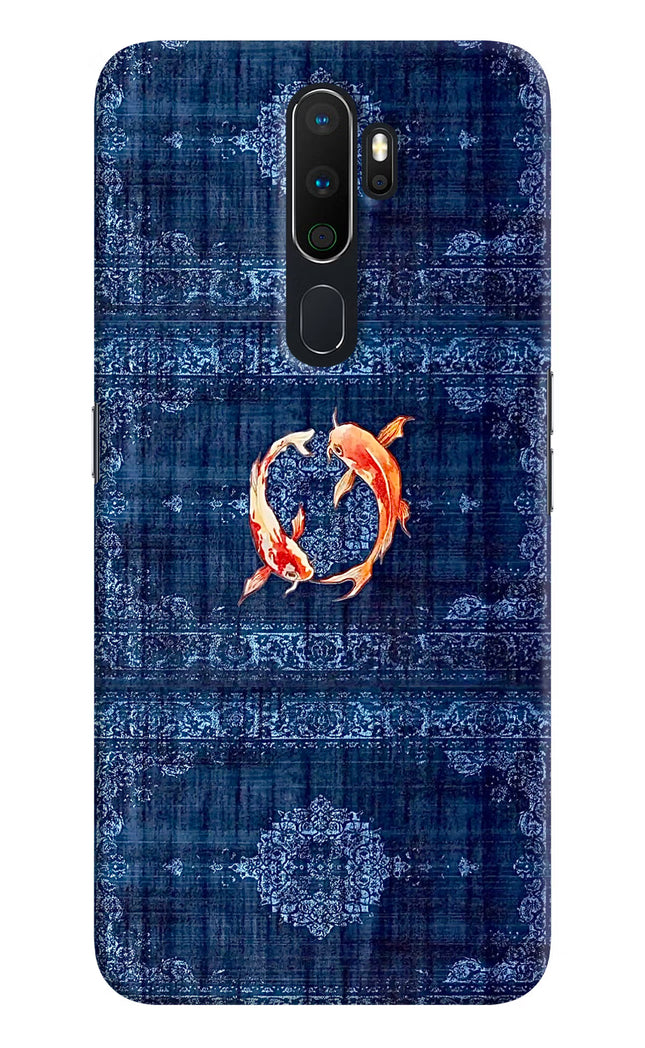 Koi Blue Oppo A5 2020/A9 2020 Hard Case Back Cover by Casekaro