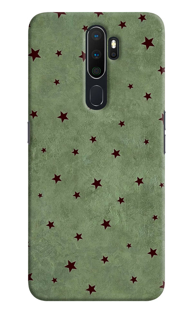 Green Stars Oppo A5 2020/A9 2020 Hard Case Back Cover by Casekaro
