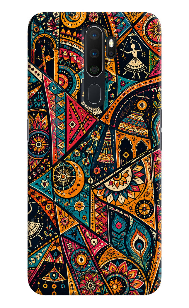 Folk Print Oppo A5 2020/A9 2020 Hard Case Back Cover by Casekaro