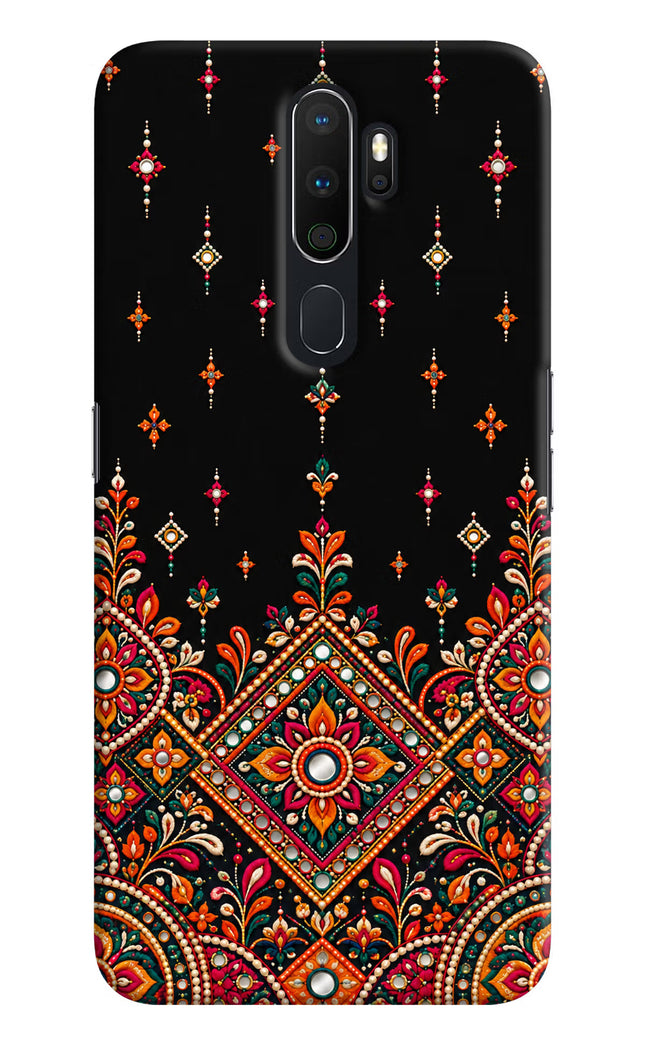 Noir Mehfil Oppo A5 2020/A9 2020 Hard Case Back Cover by Casekaro
