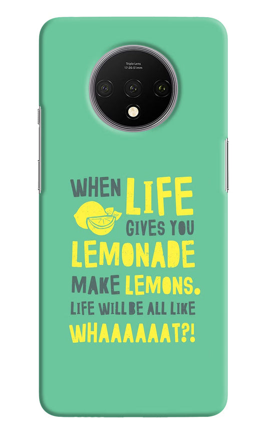 Quote Oneplus 7T Hard Case Back Cover by Casekaro