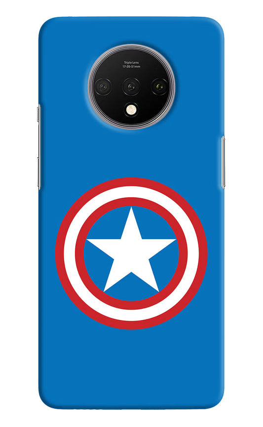 Captain America Logo Oneplus 7T Hard Case Back Cover by Casekaro