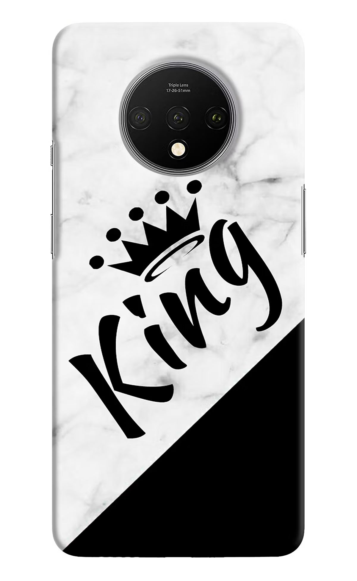 King Oneplus 7T Hard Case Back Cover by Casekaro