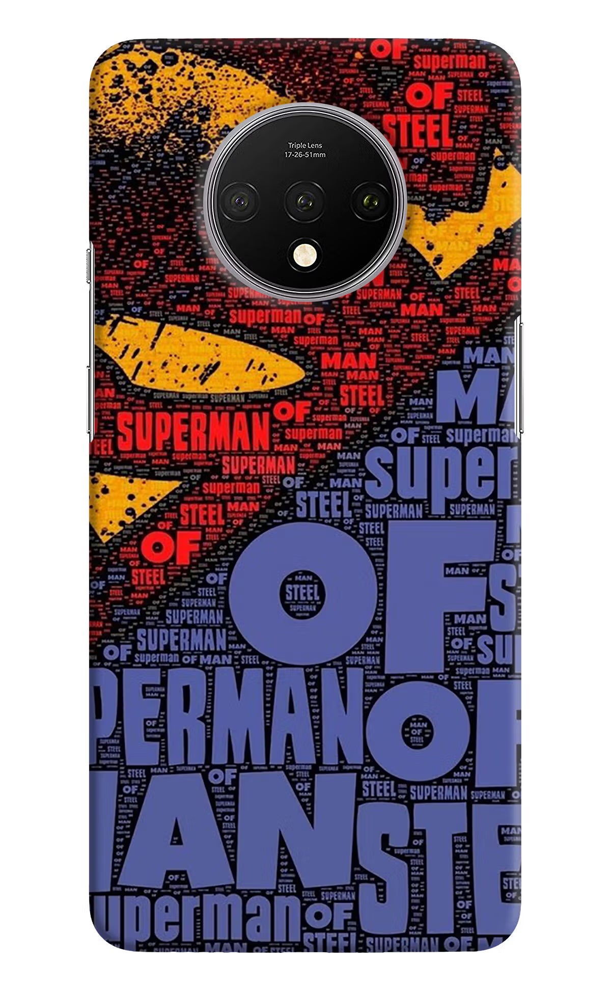Superman Oneplus 7T Hard Case Back Cover by Casekaro