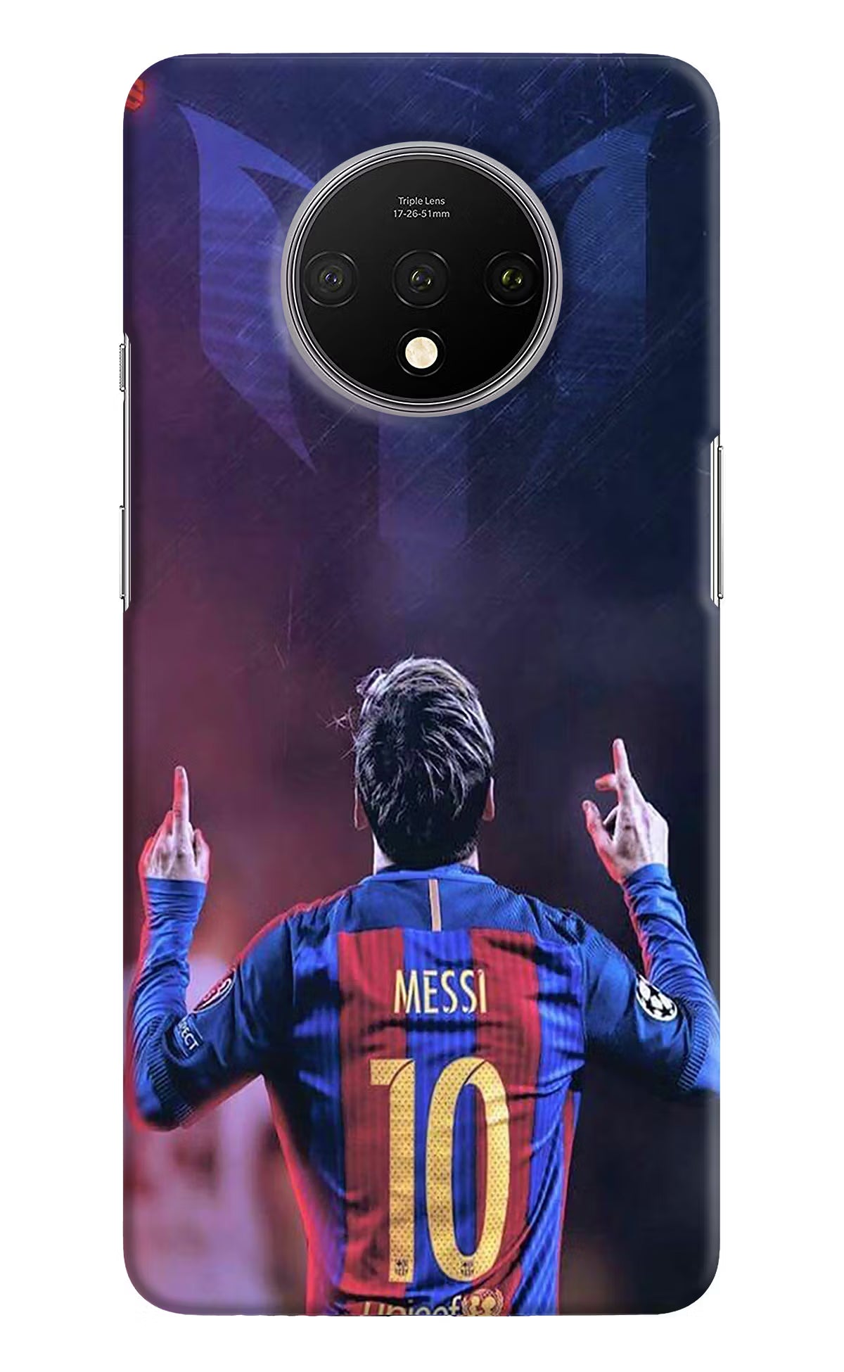 Messi Oneplus 7T Hard Case Back Cover by Casekaro